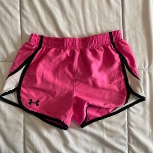 Girls Pink Under Armor Shorts